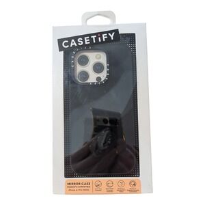 Q2-N‎ CASETiFY Mirror Case w/ MagSafe for Apple iPhone 15 Pro Black, Blk/bumper